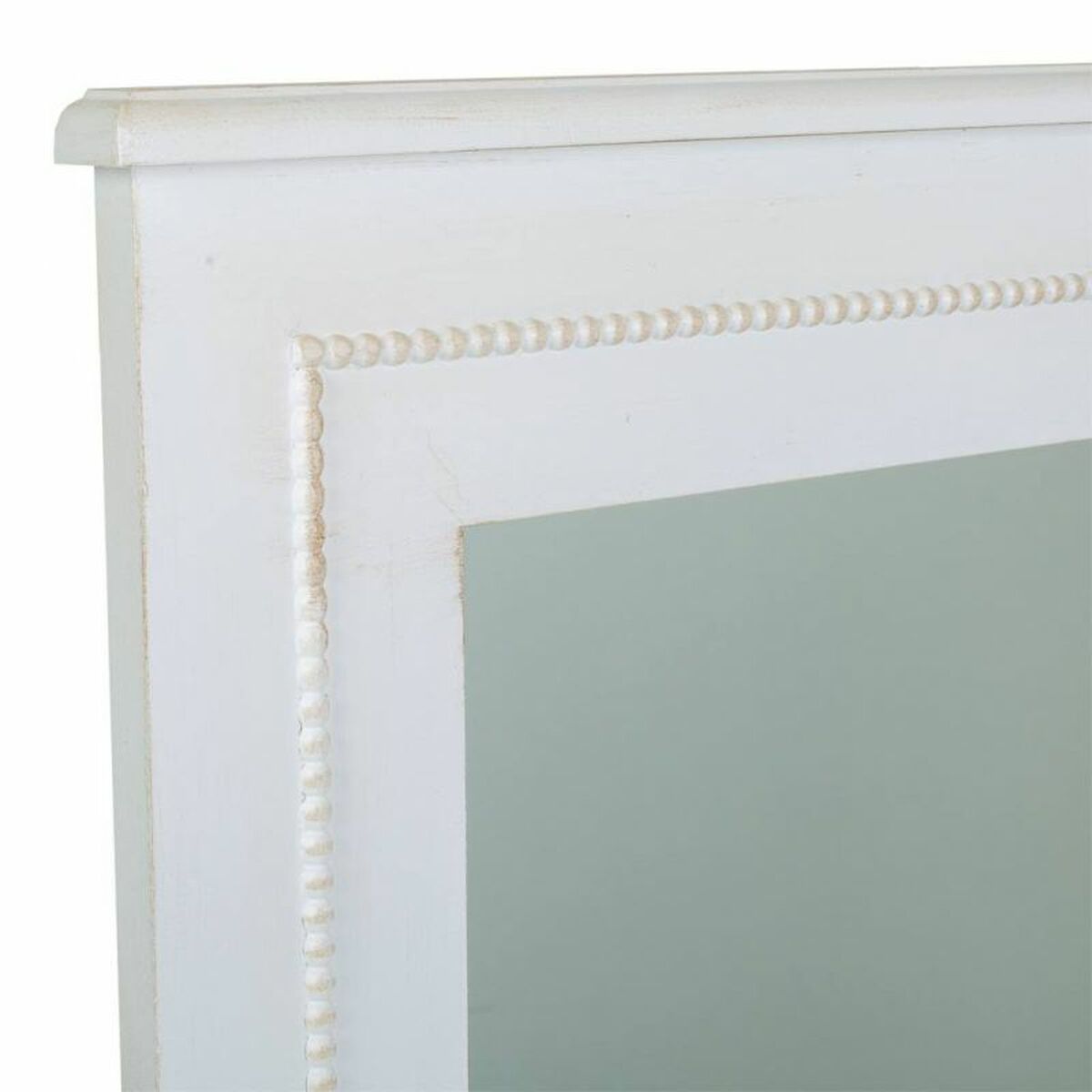 Espejo de pared Alexandra House Living Blanco 3 x 90 x 70 cm Rectangular